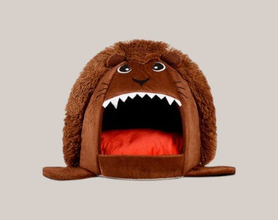 Cartoon Lion Pet Bed for Cats and Dogs