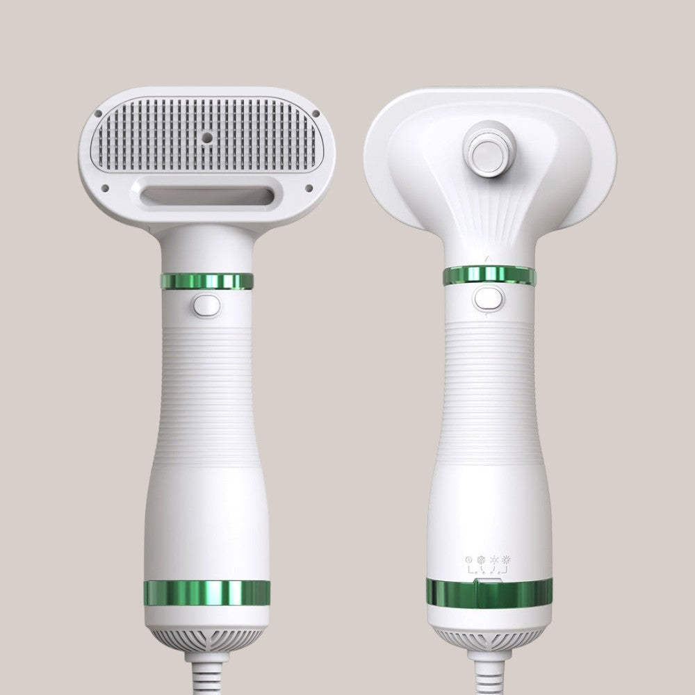 2-in-1 Pet Grooming Dryer and De-shedding Brush