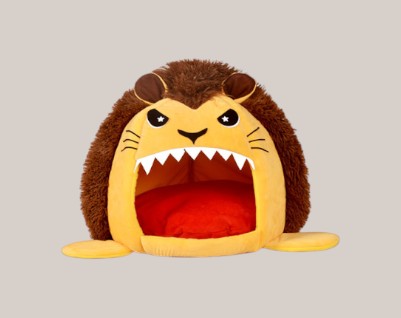 Cartoon Lion Pet Bed for Cats and Dogs