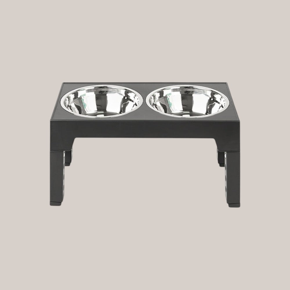 Elevated Slow Feeder Pet Bowl with Stainless Steel (2-in-1)