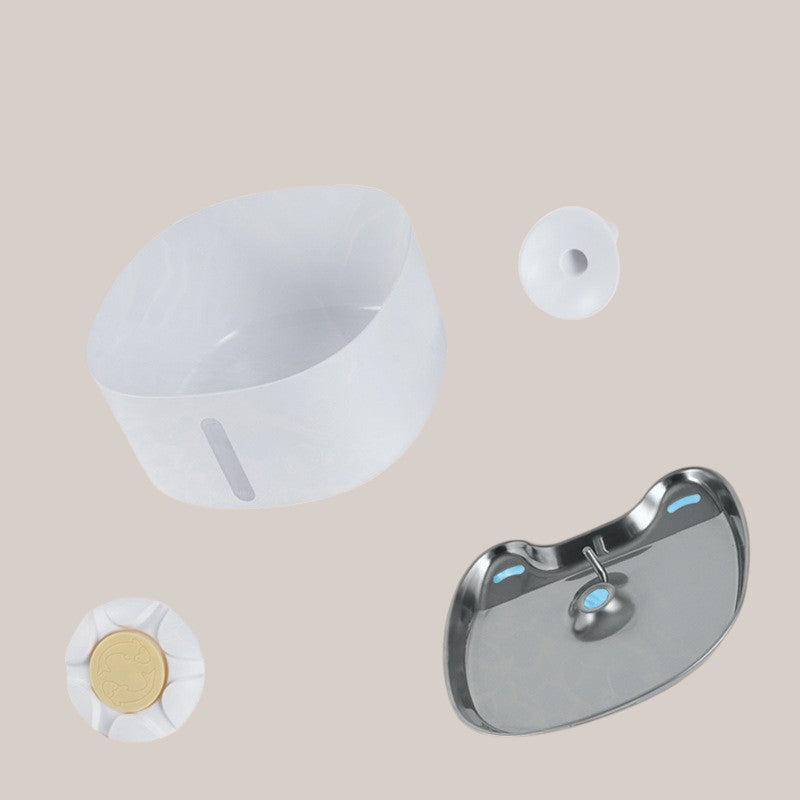 Smart Pet Wireless Water Dispenser with Stainless Steel Bowl