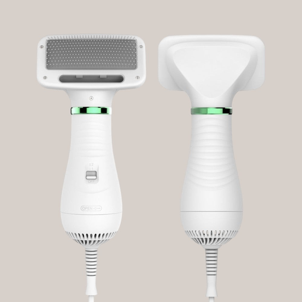 2-in-1 Pet Grooming Dryer and De-shedding Brush