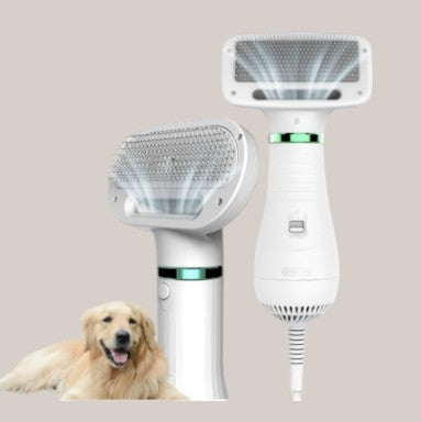 2-in-1 Pet Grooming Dryer and De-shedding Brush