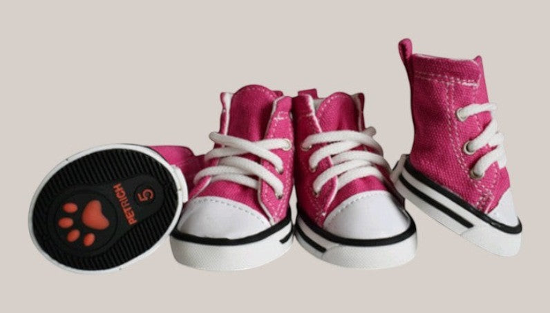Pet Denim Canvas Shoes - Waterproof Non-Slip Dog Footwear