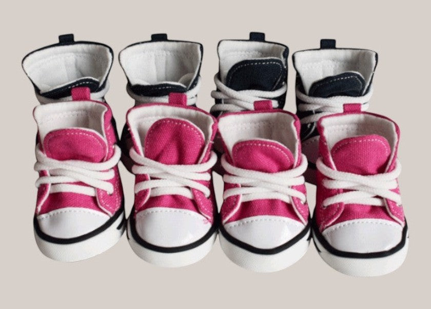 Pet Denim Canvas Shoes - Waterproof Non-Slip Dog Footwear