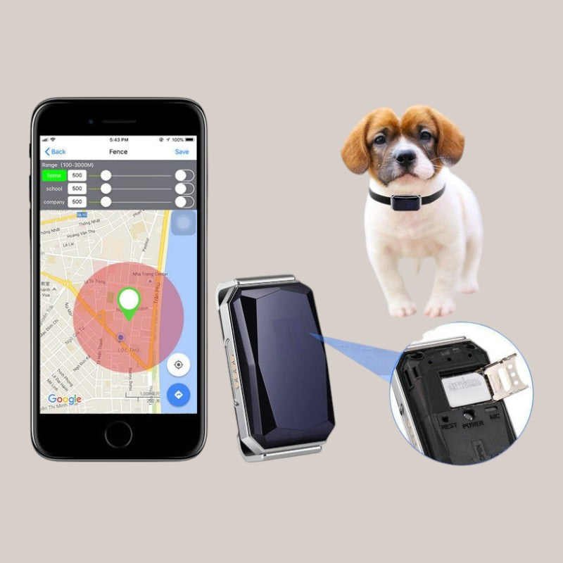 GPS Pet Tracker Collar for Lost Pet Location Tracking