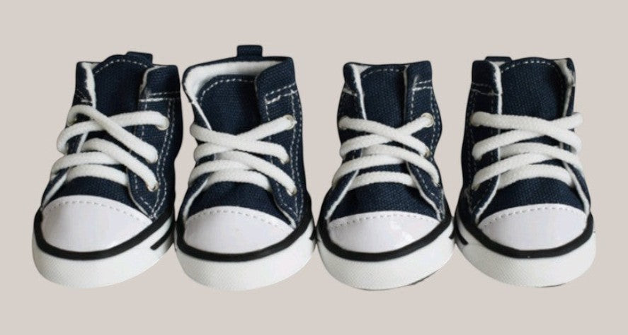 Pet Denim Canvas Shoes - Waterproof Non-Slip Dog Footwear