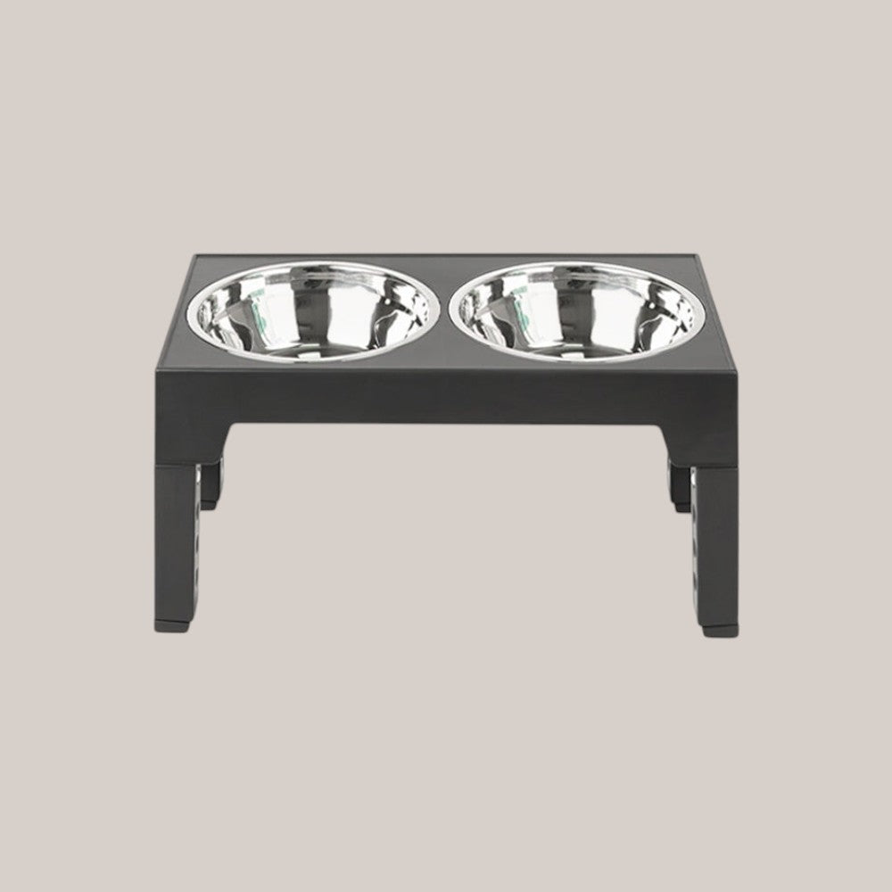 Elevated Slow Feeder Pet Bowl with Stainless Steel (2-in-1)